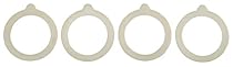HIC Silicone Replacement Gasket Seals, Fits Standard sized-Mouth Canning Jars, 3.75 x 3.75-Inches, Set of 4