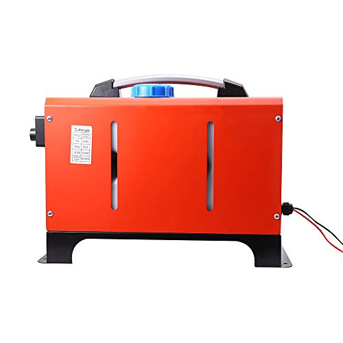 SEAAN Diesel Air Heater All In One 5KW 12V Car Diesel Parking Heater LCD Switch Fuel Diesel Forced Air Heater with Remote Control for Car Truck Motor-Home Boat Trailer (One Hole)