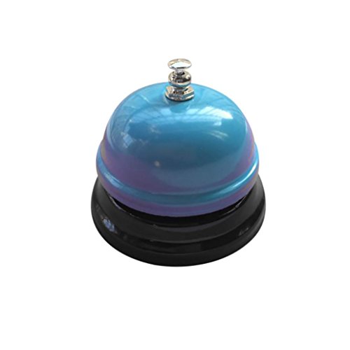 Big Call Bell, 2.95 Inch Diameter, Chrome Finish, All-Metal Construction, Desk Bell Service Bell for Hotels, Schools, Restaurants, Reception Areas, Hospitals, Warehouses by Molyveva (E)