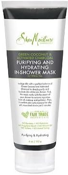 SheaMoisture Green Coconut & Activated Charcoal In-Shower Mask 4oz, pack of 1