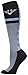 TuffRider Ladies Impulsion Knee Hi Socks - Light Charcoal/Neon Blue
