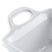 Rachael Ray Stoneware Rectangular Small Au Gratin Pan, 12 oz, White