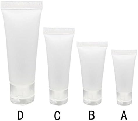 Empty Tubes Cosmetic Cream Travel Lotion Containers Bottle White 50ml