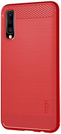 Yadasaro Samsung Galaxy A70 Back Case, Ultra Slim TPU Silicone Clear Crystal Clear Case Full Protection Shockproof Case Phone Shell Case Cover for Samsung Galaxy A70 Red