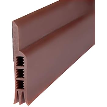 MAGZO Under Door Weather Seal, 2 Inch Width X 39 Inch Length Weather Stripping Under Door Draft Stopper Door Seal Insulation Door Sweeps for Both Interior and Exterior Doors Bottom(Brown)