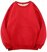 Jenkoon Men's Active Winter Warm Long Sleeves Sherpa Fleece Sweatshirts Crew Neck Pullovers