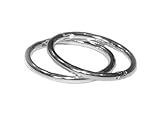 14mm HINGED HOOP EARRINGS in SOLID .925 STERLING SILVER, EASY ON AND OFF STYLE!