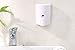 HOMEPLUZ Simply White Manual Wall Soap Dispenser 20 oz (580ml) - Durable Rust Resistant ABS Plastic Casing - Wall Mounted for Kitchen, Bathroom, Home Office, Hotel, Commercial Buildings