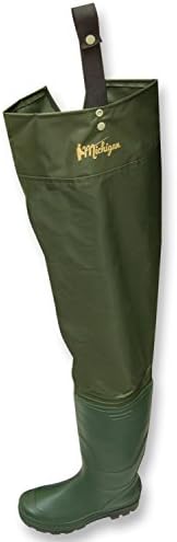 Michigan 100% Waterproof Nylon Hip Waders Sizes 6 - 12 for Fly/Coarse Fishing