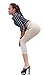 LinvMe Women's Sexy See Through Cropped Leggings Tight Pants