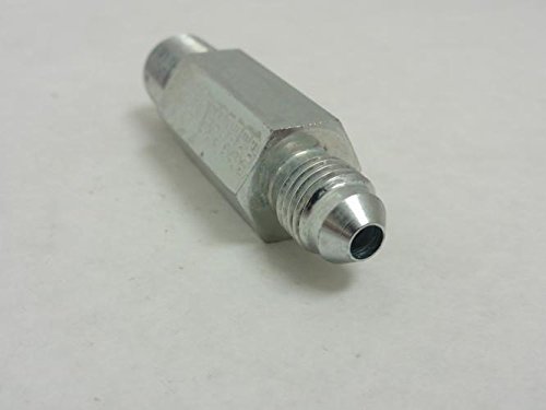 Eaton Aeroquip 202113-4-4S Male Long Connector, Male 37 Degree JIC, Male Pipe Thread, JIC 37 Degree & NPT End Types, Carbon Steel, 1/4 JIC(m) x 1/4 NPT(m) End Size, 1/4" Tube OD, 1/4" Male Pipe Size, 2.25" Length - Thumbnail 2