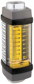 Hedland H761A-005-RF Flow Meter 1" NPT(F) Oil Service, 0.5 to 5.0 GPM Aluminum Reverse Flow