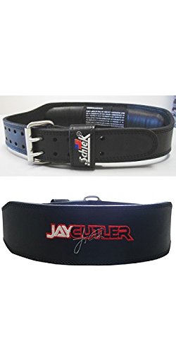 Leather Jay Cutler Signature Belt in Black Size: Medium (31" - 36")