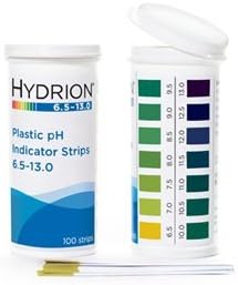 Micro Essential Lab 9600 Plastic pH Test Strips, 6.5 - 13.0 pH