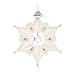 Hallmark Keepsake Ornament Porcelain Snowflake with Rhinestones