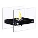 Tangkula Tabletop Fireplace Portable Stainless Steel Indoor Outdoor Ventless Bio Ethanol Fireplace Firepit (Black) primary