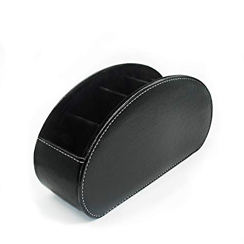 image for Fosinz Remote Control Holder Organizer Leather Spinning Control Storag