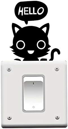 Kitten Pet Light Switch Funny Wall Decal Vinyl Sticker