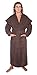 Arus Men's Monk Robe Style Full Length Long Hooded Turkish Terry Cloth Bathrobe