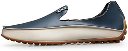 Termee Men Leather Loafers Driving Shoes Soft & Massage Outsole Slip-On Flats