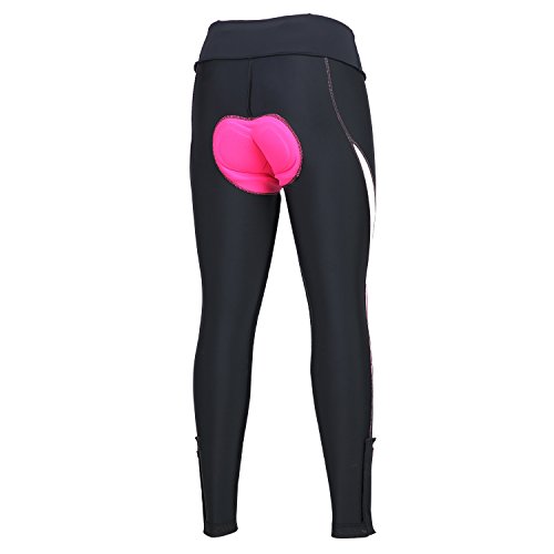 image for spoear Women's Cycling Pants 3D Padded Compression Tight, Long Bike Bi