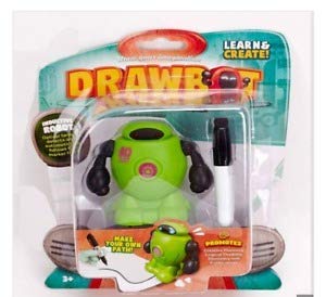 Myesha Toys, Magic Inductive Robot Toy Draw Your Imagination Optical Sensor detects and Automatically Follows Modelart DRAWBOT Green Color.