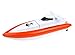 CSFLY-DeXop Rc Boat Only Works In Water With High Speed-Orange(The Motor And Paddle Only Work When Touching The Water,No Responds On The Land)