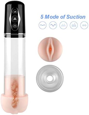 ChicShop US Pump Enlǎrgement Men Vacuum Pressure Large Massage Cups Male Vacuum Pump Air Enlarger Extender Prolong Enhǎncer Electric Men's High Vacuum Pump Air Pressure Setting Device, Discreet Packa