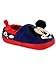 Mickey Mouse Toddler Boy's Plush A-Line Slippers with 3D Ears (7-8 M US Toddler, Navy)