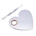 Your Choice NEW Heart Shape Makeup Palette Spatula Fashion Stainless Steel Pallet Makeup Artist Tools for Blending Cosmetic Foundation Shades Kit
