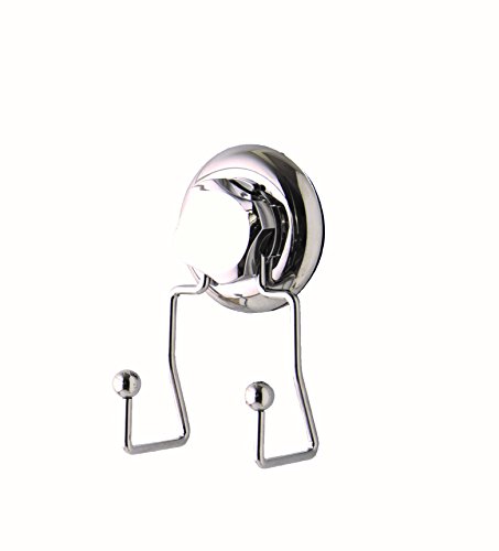 Compactor Bestlock Suction Double Hook, Steel, Chrome, 7.1 x 5.5 x 13.5 cm