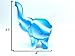 Unbreakable Silicone Elephant Water Bub (Blue/White)