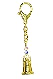 Feng Shui 2017 Year of Rooster Feng Shui Sun & Moon 5 ELEMENT PAGODA TALISMAN keychain