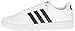 adidas Men's Cloudfoam Advantage Sneakers, White/Black/White, (10.5 M US)