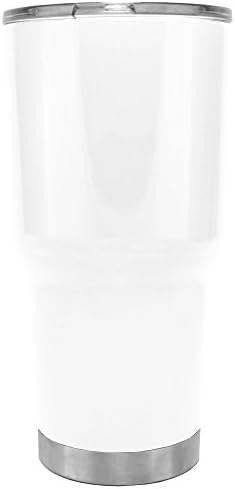 TREK White Gloss Vacuum Insulated Stainless Steel 30oz Tumbler