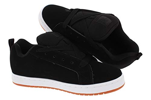 image for DC Men's Court Graffik SE Skate Shoe, Black/Gum, 9 D D US, mens, Black