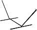Vivere 15' Sturdy and Durable Powder Coated Steel Heavy Duty 3-Beam Hammock Stand - Black - 450 lb Weight Capacity