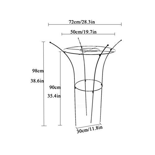 CJSWT Rankgerüst Kletterpflanzen, Rankhilfe, für Kletterrebe-Blumen,Obelisken Garten, für Jede Terrasse, Rasen, Garten… – Bild 3