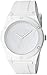 GUESS Iconic White Retro Pop Logo Stain Resistant Silicone Watch. Color: White (Model: U0979L1)