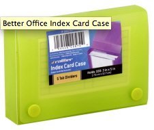 CALIBER INDEX CARD CASE With five TAB dividers assorted colors - Thumbnail 2