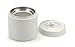 RSVP International Stoneware Grease Keeper with Lid & Stainless Steel Mesh Strainer, 6 Cup Capacity, White