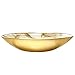 Red Pomegranate 3000-1 Thassos Oval Serving Bowl, One Size, White/Gold