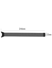 qghxo correa de metal para Suunto Core, Milanese Loop correa de metal reloj con único imán cerradura para Suunto Core reloj inteligente, se adapta a 5.8" 9.5" (147 mm 241 mm) muñeca