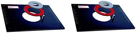 Rousseau 3509 9-Inch x 12-Inch x 3/8-Inch Deluxe Router Base Plate (2 Pack)
