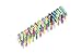UpBrands Fidget Toys Zipper Bracelets Double Tour, Party Favors for Kids, Quiet Classroom Prizes, School Classroom Rewards, Goodie Bags, Easter Egg and Pinata Fillers, Students Incentives (Bi-color)