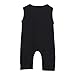 Bestpriceam Newborn Infant Baby Boys Stripe Romper Jumpsuit Outfits Clothes (18-24M, Black)