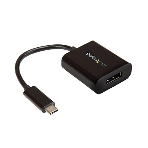StarTech.com USB-C to DisplayPort Adapter - 4K 60Hz - Black - USB 3.1 Type-C to DisplayPort Adapter - USB C Video Adapter (CDP2DP)