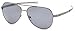 GAMMA RAY TITANLITE Tomcat Polarized UV400 Titanium Aviator Sunglasses in Nickle Free Hypoallergenic Frame
