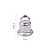 Pandahall 50pcs Earrings Findings Earring Safety Backs Original Color 304 Surgical Stainless Steel Earnuts (6.5x5mm)