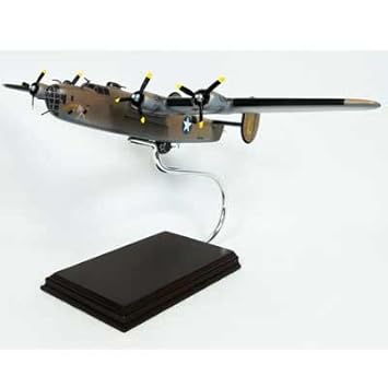 B24D Ploesti Raid signed by Walter Stewart 162 scale model